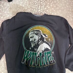 Willie Graphic Black Sweater